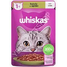Whiskas Pouch Jöle İçinde Kuzulu Yetişkin Kedi Konservesi 85gr