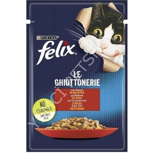 FELIX AGAIL GiJ Beef Pouch 26x85g IT