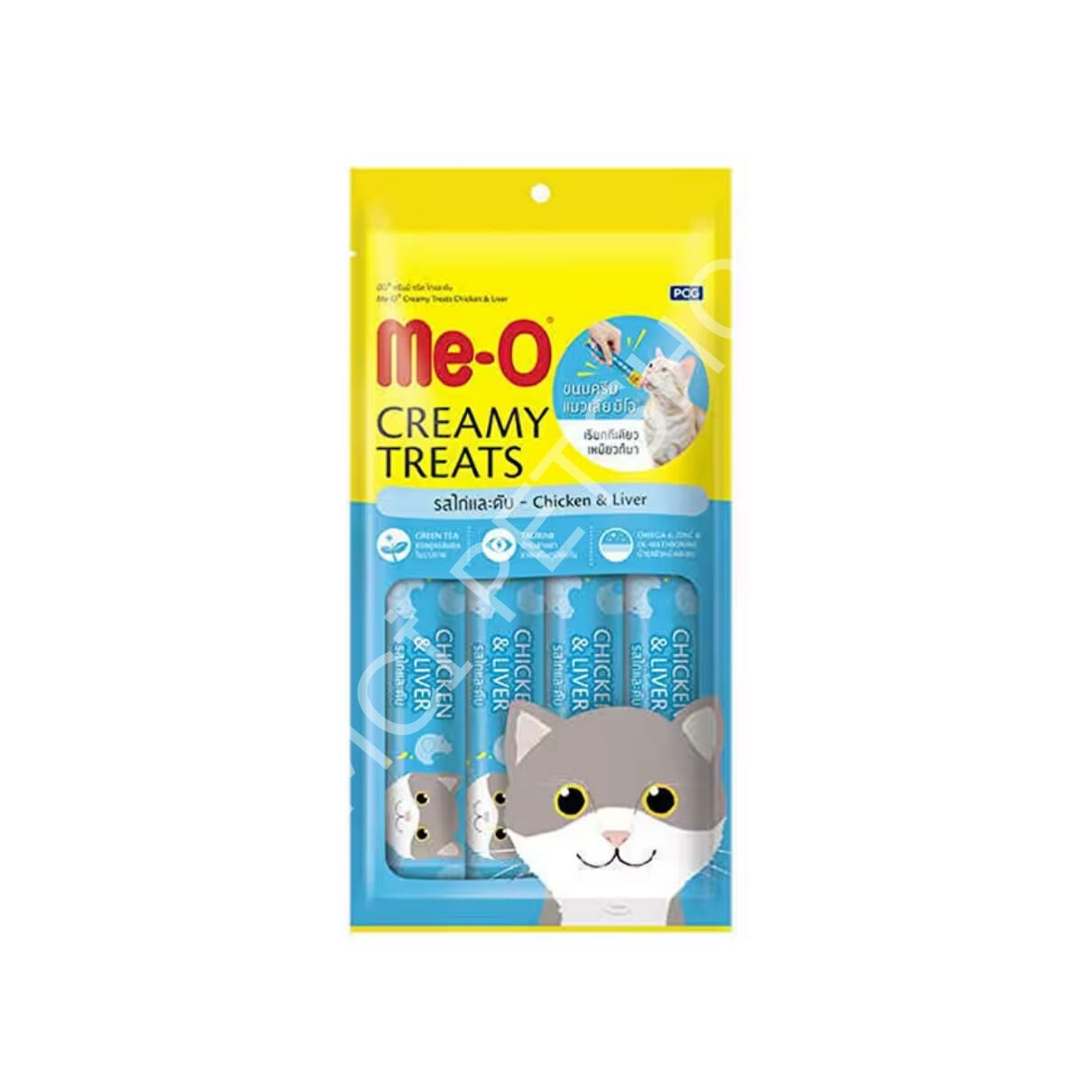 Me-O Tavuklu Ciğerli Krem Kedi Ödülü 4 x 15 gr