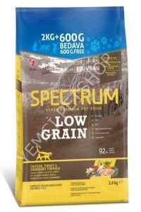 Spectrum Low Grain Tavuklu Hindili Kızılcıklı Yetişkin Kedi maması 2,6 Kg