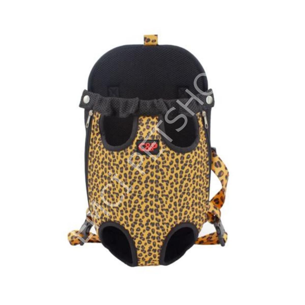 YEMCİPETSHOP CALM CARRİE LEOPAR DESENLİ KÖPEK ANA KUCAĞI MEDİUM