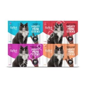 Reflex Plus Mini Mix Somonlu Kuzu Etli Biftekli Kısır Tavuk Kedi Ödülleri 20 X 2 Gr