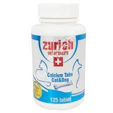 ZURICH KEDİ KÖPEK CALSİYUM TABLET 125 TABLET