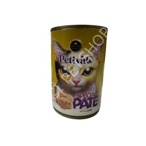 PETİVA KUZU ETLİ KIYILMIŞ PATE SPECİAL KEDİ KONSERVESİ 400 GR