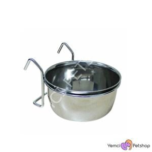 Kanca Askılı 10 Oz Metal Yem Kabı 9,5 Cm