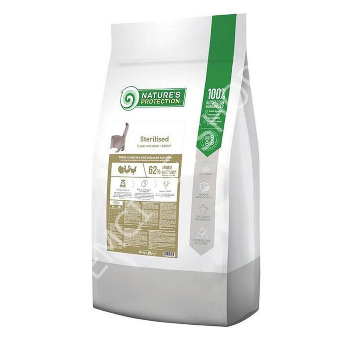 Nature's Protection Sterilised Kümes Hayvanlı Kısırlaştırılmış Kedi Maması 18kg