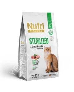Nutri Feline Sterilised Kısırlaştırılmış Kuzulu Kedi Maması 10 kg