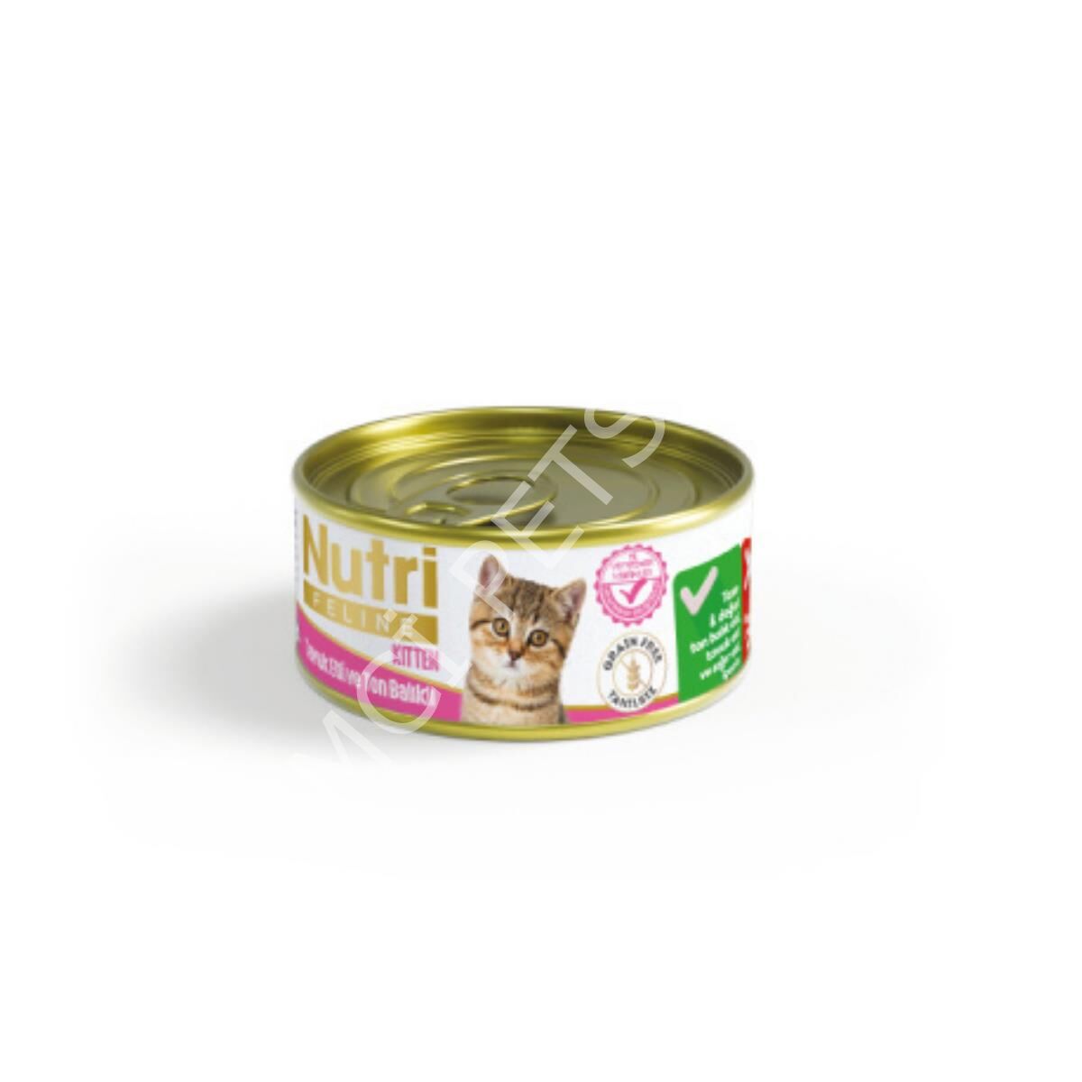 Nutri Feline Tavuklu Ton Balıklı Probiyotikli Yavru Kedi Konservesi 70 gr