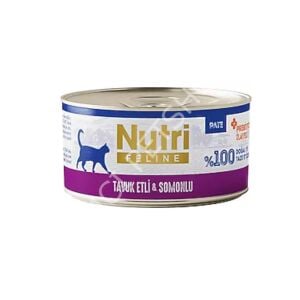 Nutri Feline Tavuklu Somonlu Probiyotikli Yetişkin Kedi Konservesi 70 Gr