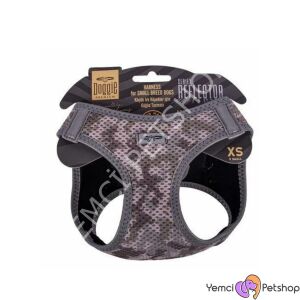 DOGGİE HAVALI DOKUMA REFLEKTÖR SERİSİ KÜÇÜK IRK GÖĞÜS TASMASI KAMUFLAJ 3XS-22-26CM