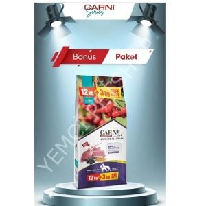 Carni Life Düşük Tahıllı Kuzu Etli Boğurtlenli Orta Büyük Irk Köpek Maması 12 3 Kg