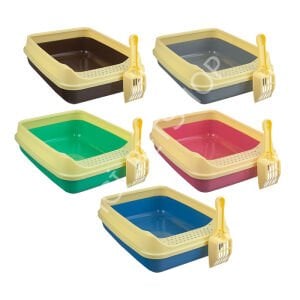Krax 50x35x15 cm Açık Kedi Tuvaleti + Kürek