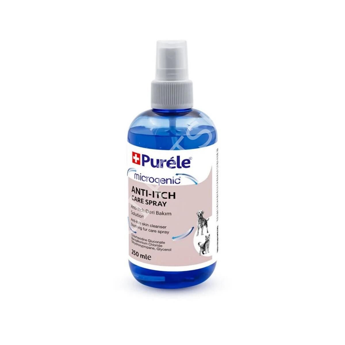 Purele Ant-i Itching Kedi Ve Köpekler İçin Kas ıntı Giderici Koruyucu Sprey 250ml