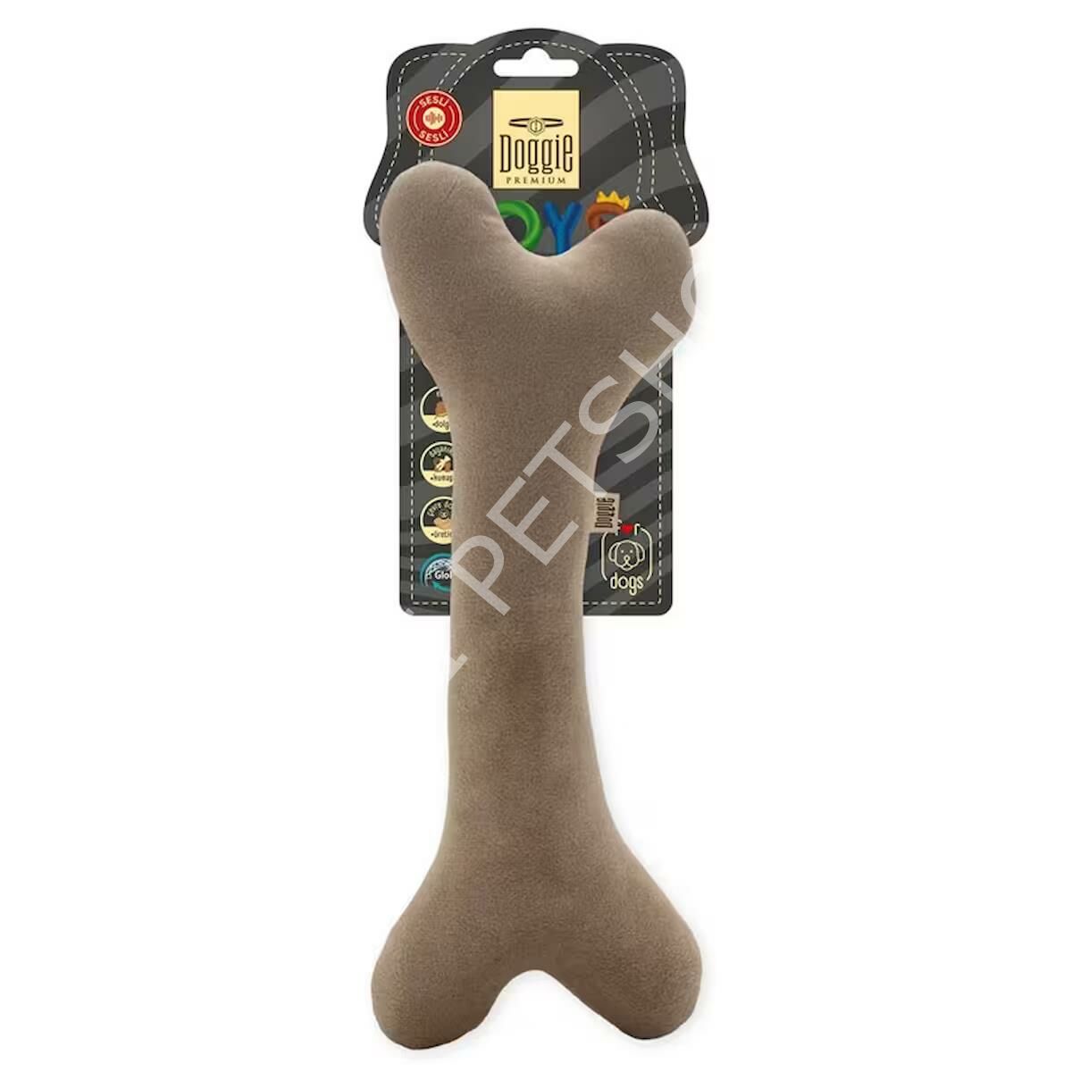 DOGGİE KÖPEK OYUNCAĞI PELUŞ KEMİK 28CM