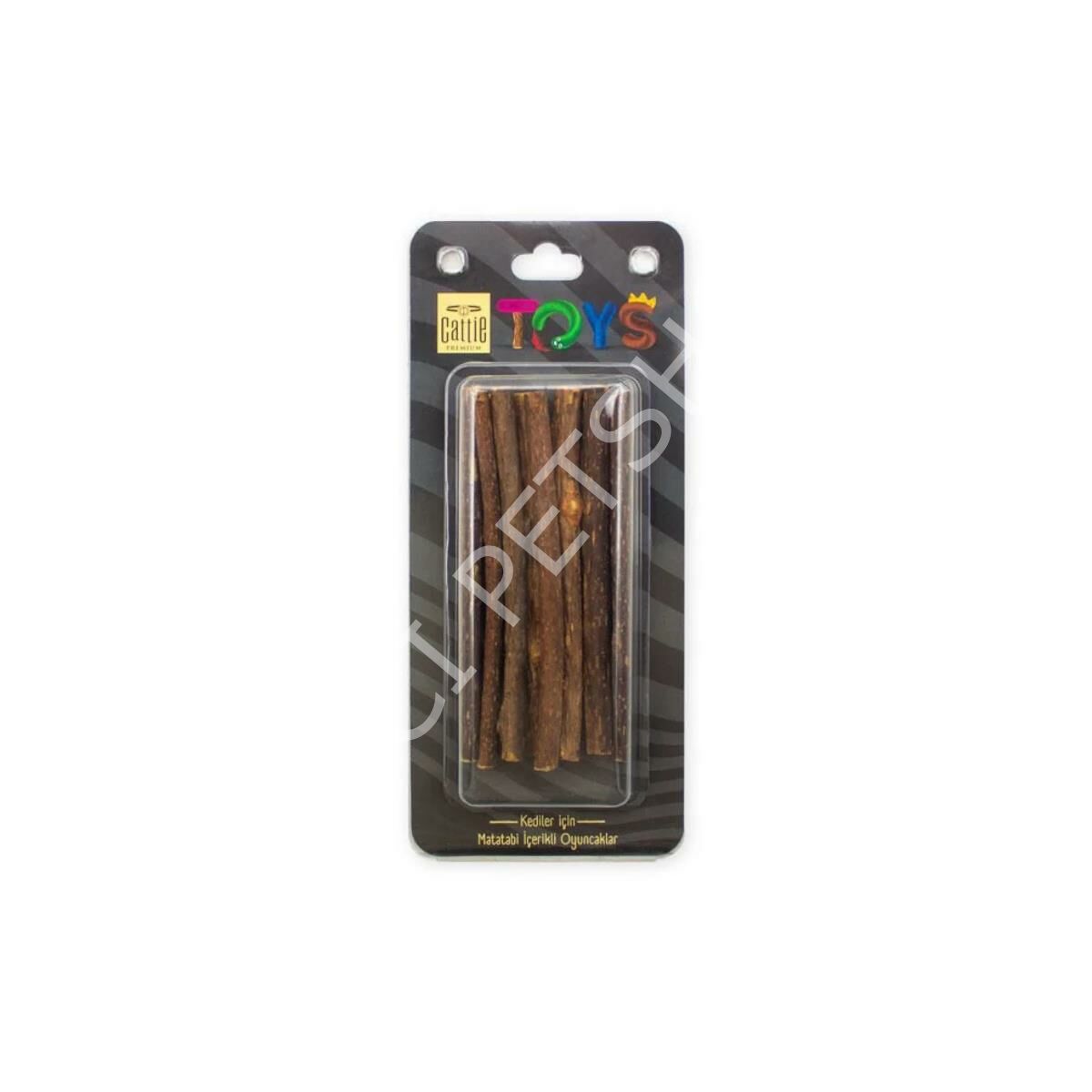 CATTİE MATATABİ İÇERİKLİ KEDİ OYUNCAĞI KALIN ÇUBUK 12CM 12 Lİ