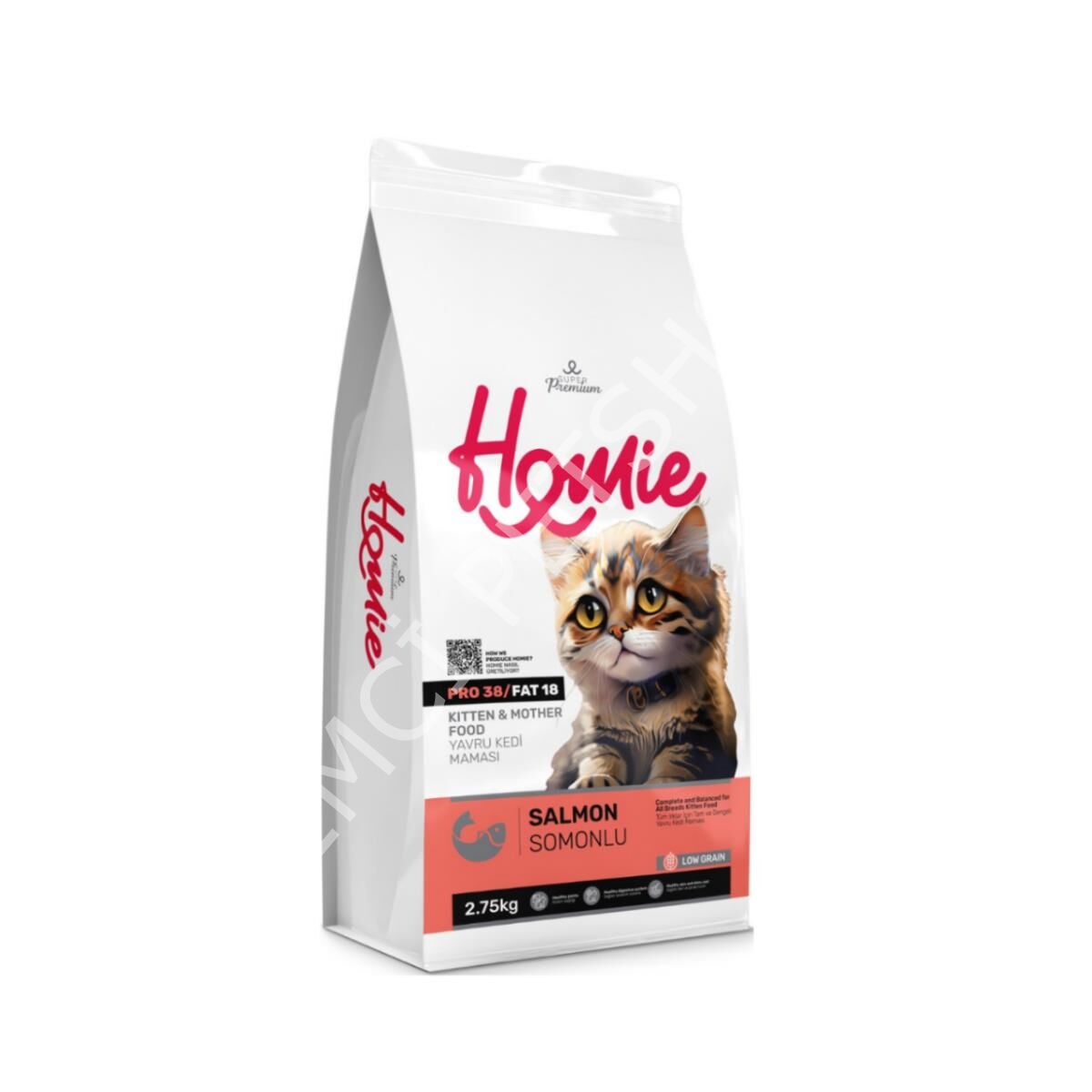 Homie Süper Premium Düşük Tahıllı Mother & Kitten Somonlu Yavru Kedi Maması 2.75 Kg