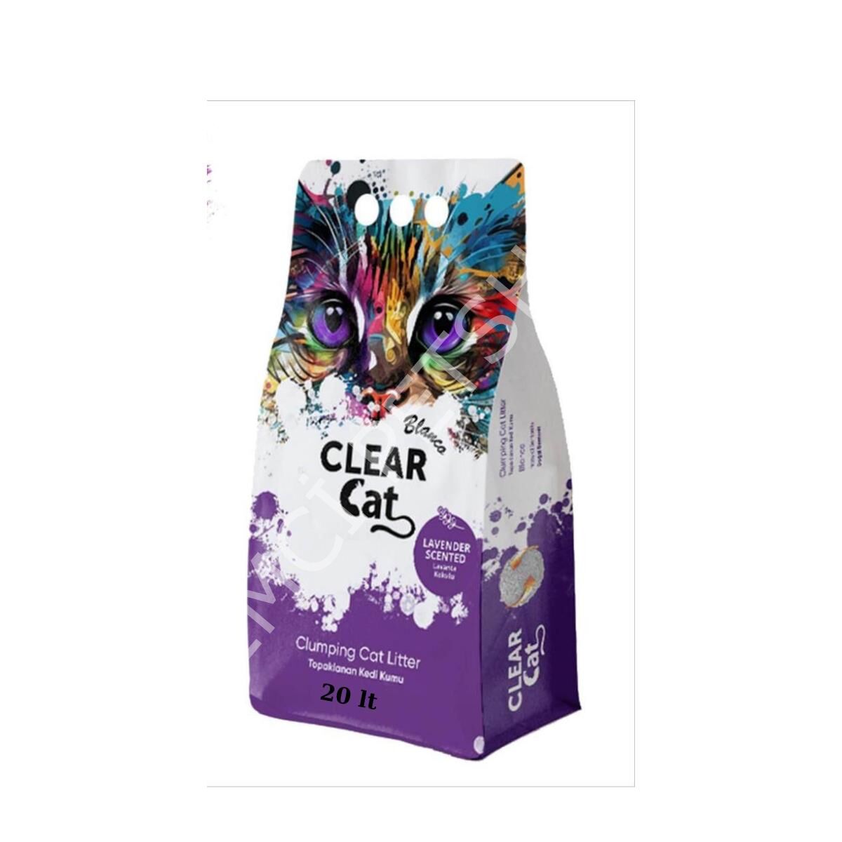 Clear Cat Blanco Lavanta Kokulu Kedi Kumu 20 Lt