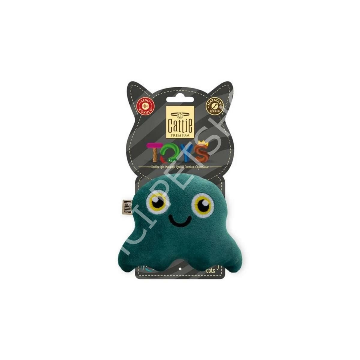 CATTİE MATATABİ İÇERİKLİ KEDİ OYUNCAĞI PELUŞ AHTAPOT 11CM