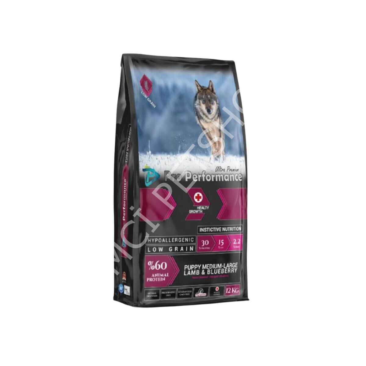Pro Performance Ultra Premium Kuzulu ve Yaban Mersinli Yavru Köpek Maması 12 Kg