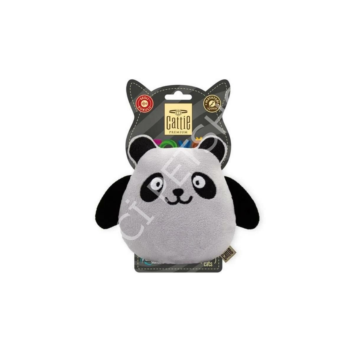 CATTİE MATATABİ İÇERİKLİ KEDİ OYUNCAĞI PELUŞ PANDA 15CM