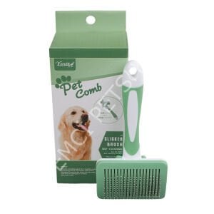 Yingte Sustalı Kedi Köpek Tel Uç Fırça Yeşil Small