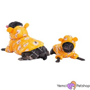 Pawstar Sarı Teddy Puff Köpek Montu Köpek Yağmurluk L