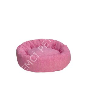 KEDİ VE KÖPEKLER İÇİN SİMİT YATAK PEMBE
