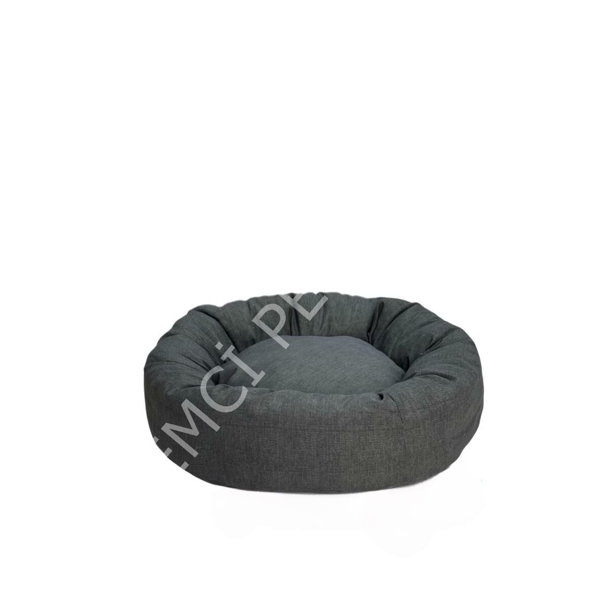 KEDİ VE KÖPEKLER İÇİN SİMİT YATAK KOYU GRİ