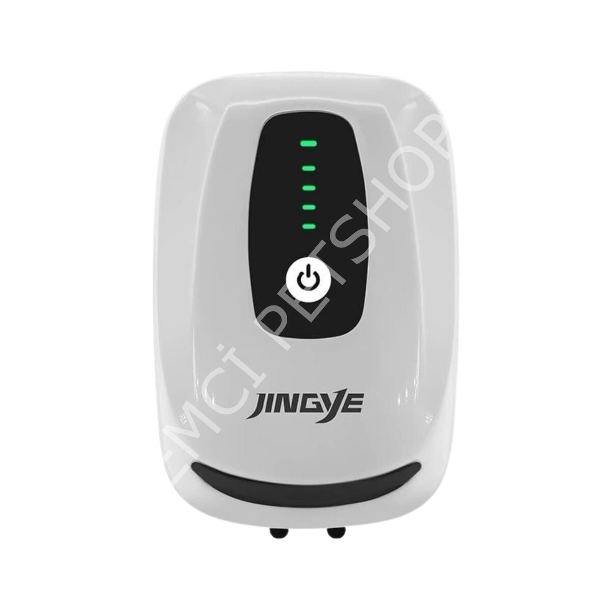 Jingye Çift Çıkışlı Akvaryum Hava Motoru Lityum Bataryalı Beyaz 3W, 2600mAh, 2x1.5L/Min