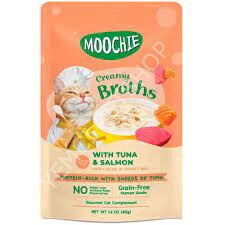 Moochie Kedi Çorbası Parça Ton Balığı Somon Tahılsız 40 Gr