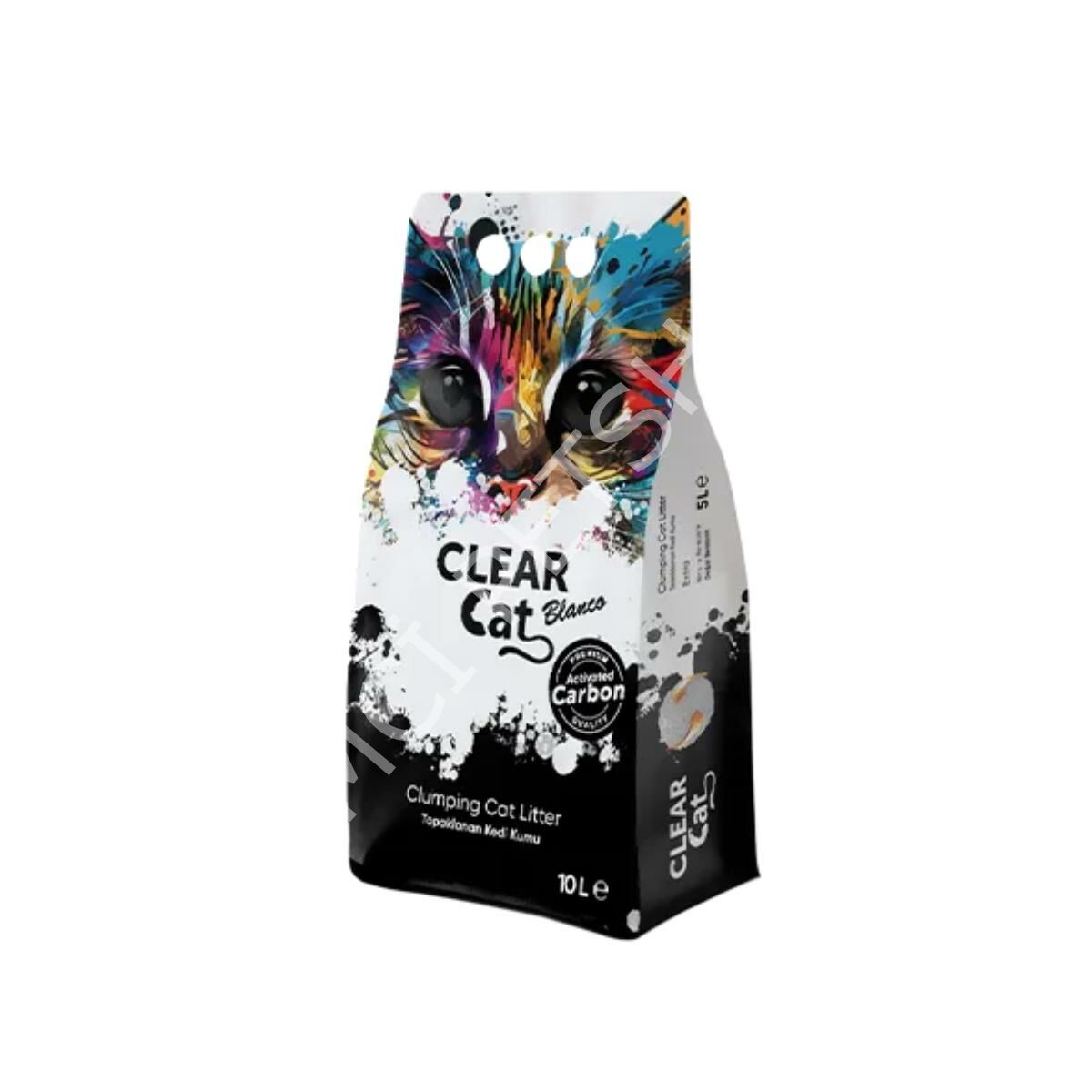 Clear Cat Blanco  Aktif Karbon Kedi Kumu 10 Lt