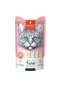 Wanpy Ton Balıklı Ve Karidesli Sıvı Kedi Ödülü 25x14 Gr