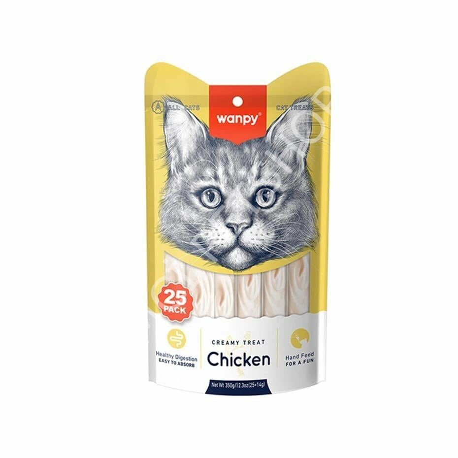 Wanpy Tavuklu Sıvı Kedi Ödülü 25x14 Gr