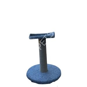 ÜSTÜ YATAKLI YUVARLAK KEDİ TIRMALAMA TAHTASI GRİ 49 CM