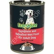 ECONATURE YET.SIĞIR KÖPEK400GR SIĞIR ETLİ SOSLU KONSERVE