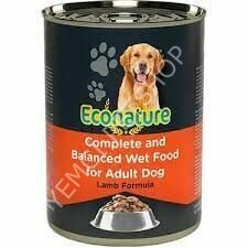 ECONATURE YET.KUZU KÖPEK 400GR KUZU ETLİ SOSLU KONSERVE