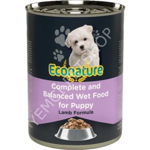 ECONATURE YAV.KUZU.KÖPEK 400GR KUZU ETLİ SOSLU KONSERVE