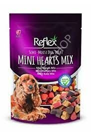 Reflex PlusYarı Yumuşak Ödül Maması Mini Kalp Mix 150 gr