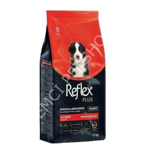 Reflex Plus Puppy Kuzu Orta ve Büyük Irk Yavru Köpek Maması 12 Kg