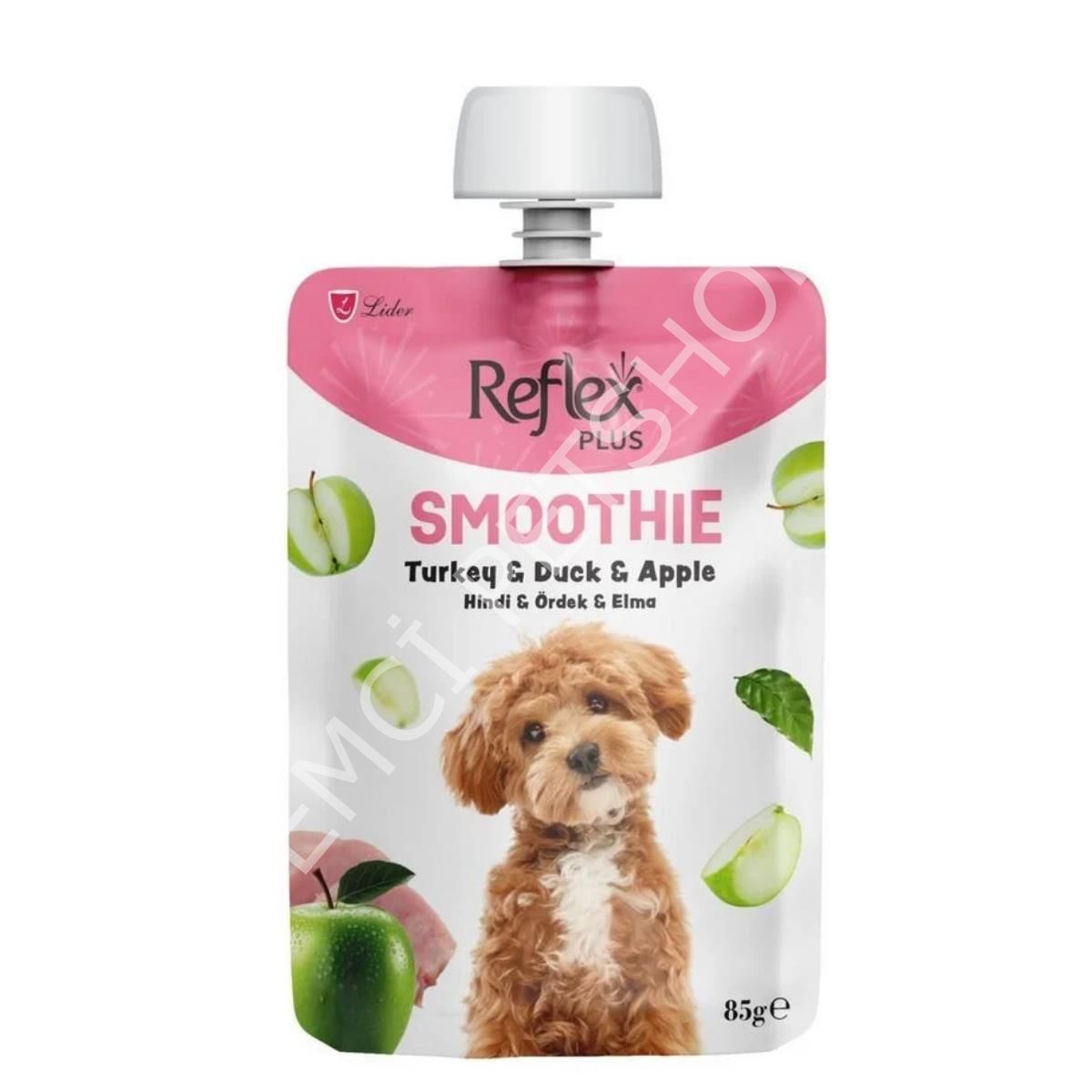 Reflex Plus Smoothie Hindi Etli Ördekli ve Elmalı Sıvı Köpek Ödülü 85gr