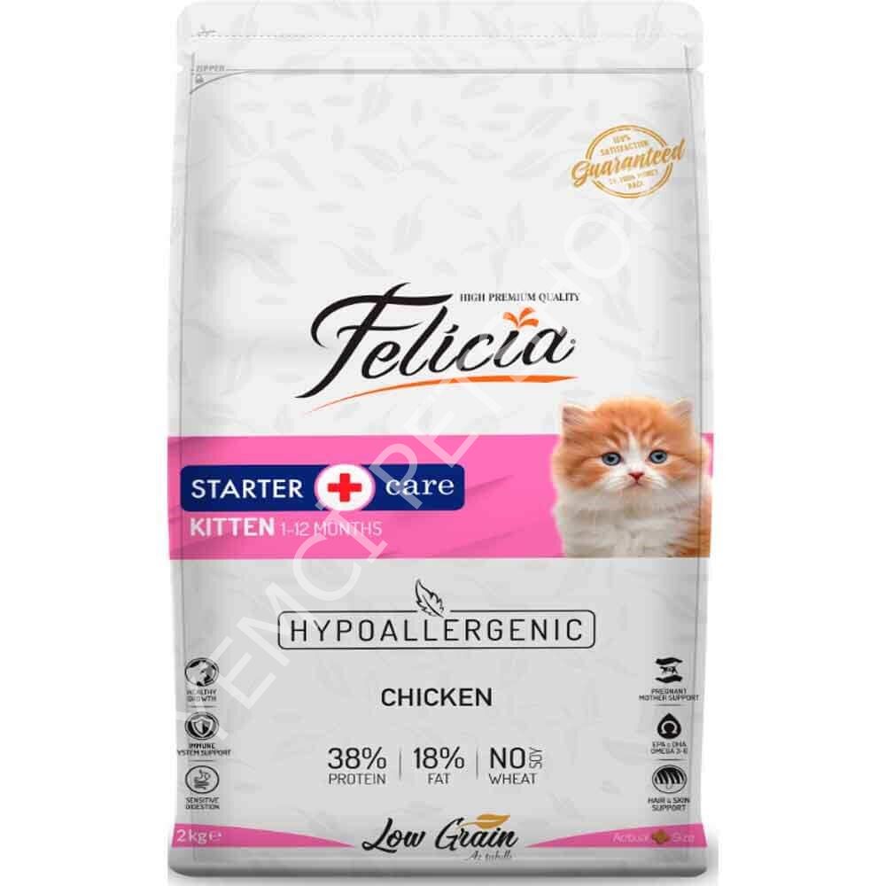 Felicia Tavuklu Yavru Kedi Maması Az Tahıllı 2 Kg