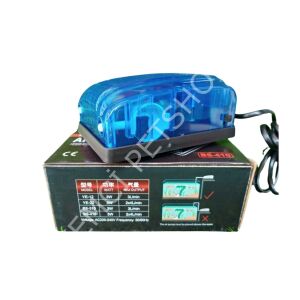 Jingye Çift Çıkışlı Akvaryum Hava Motoru Mavi 5W, 2x4L/Min