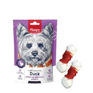 Wanpy Deri Üzerine Ördek Sarılı 100 gr Köpek Ödülü