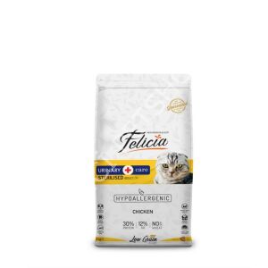 Felicia Az Tahıllı 2 Kg Sterilised Tavuklu HypoAllergenic Kedi Maması