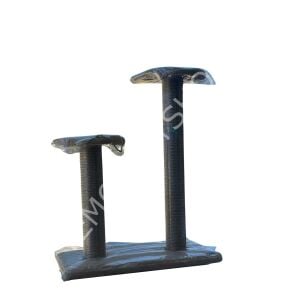 YEMCİPETSHOP ÇİFTLİ KALIN BORULU KEDİ NANELİ ÜSTÜ OTURAKLI KEDİ TIRMALAMA TAHTASI