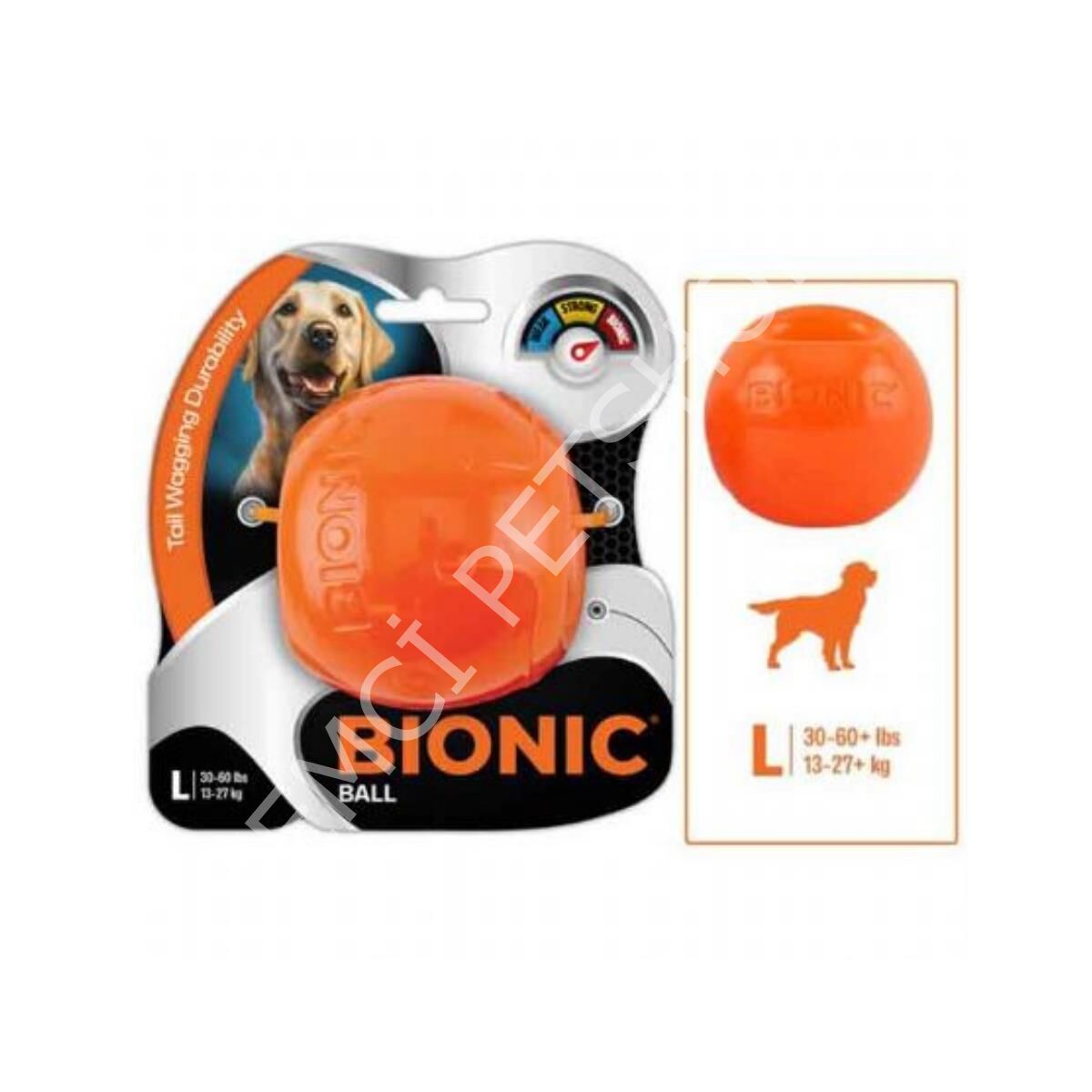 Bionic Ball Köpek Dayanıklı Top 8,2 cm 27 kg+