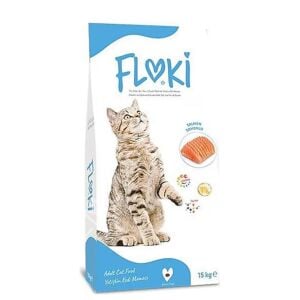 Floki Somonlu Yetişkin Kedi Maması 15kg