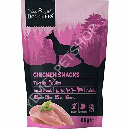 DOG CHEFS CHICKEN SNACKS 80 GR