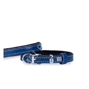 DOGGİE KONFOR DERİ BOYUN TASMASI ROYALMAVİ 1,5X20-25CM