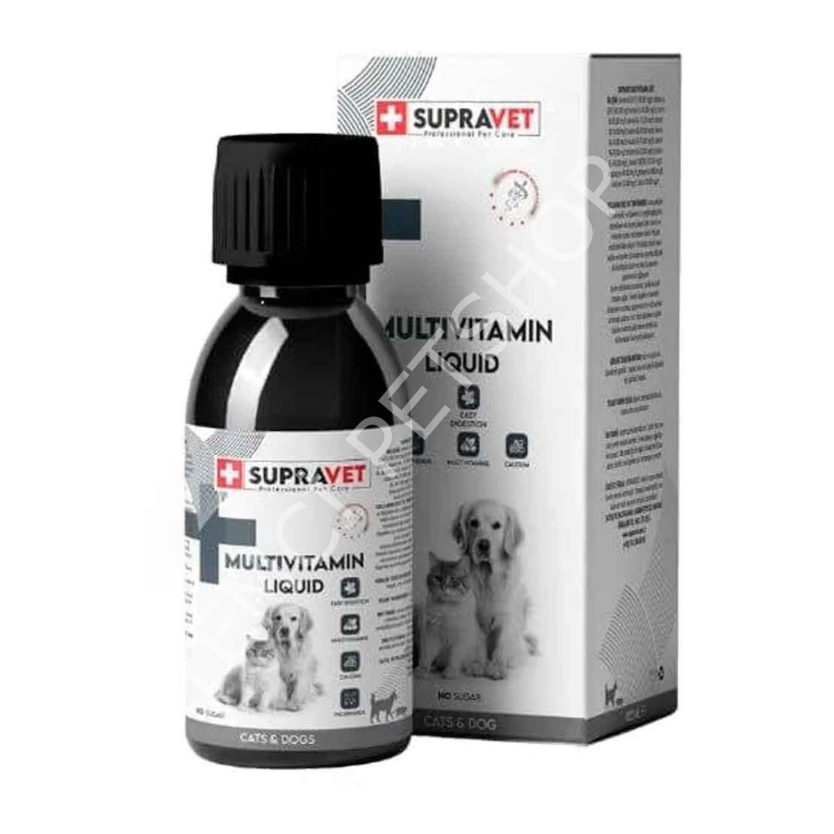 Supravet Kedi ve Köpekler İçin Multivitamin Damlası 100 ml